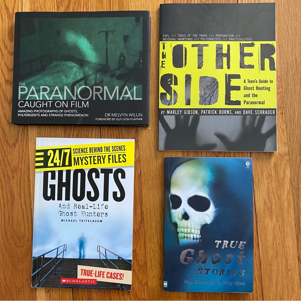 GHOSTS PARANORMAL Books Set of 4 Stories Photos Caught on Film True Other Side.